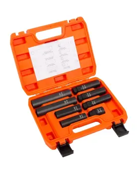12t018a Sucoso Spline Socket Set 8pc Lug Nuts Key Kit For 5 6 7 12 10