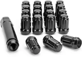 Ln6b02b16 Sucoso M12x1.5 Lug Nuts 16pcs 6 Spline Lugnut With Socket For M12 1.5 Black
