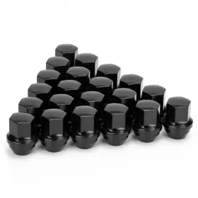 Lno06p Sucoso 14x1.5 Oem Factory Style Large Acorn Seat Wheel Lug Nuts 14mm X 1.5mm Black