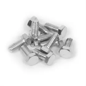 Sum-56511274 Summit Racing Bolts Steel Chrome Hex Head 43967 Inch -18 0.75 Length Set Of 10