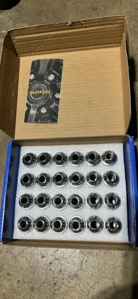 X004384qix Tagmore 24pc Chrome M14x1.5 Lug Nut 21mm Chevy Silverado1500 Tahoe&more