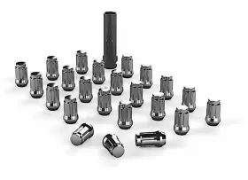 1050816 Teraflex For Jeep Jk/tj Spline Drive Lug Nut Kit 1/2 Inchx20 Chrome 23 Pcs