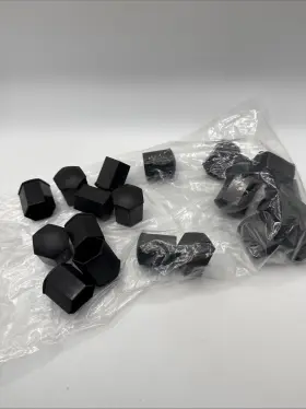 1027010-00-b Tesla 2016-2020 Modal X Oem Wheel Lug Nut Cap Tall Black Full Set 20 Pcs