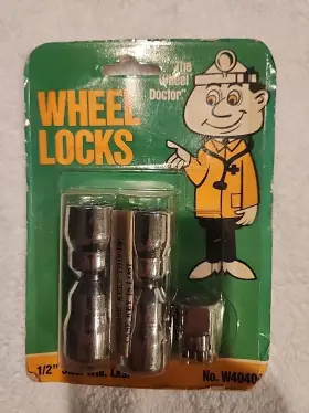 W40400 The Wheel Doctor New 4-pc Set Key Of 1/2 Inch Steel Locks #
