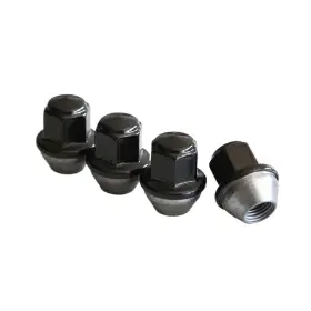 A10202m-24 Threadstrong Stainless Black Lug Nuts For Ford Bronco Fusion Ranger Set Of 24