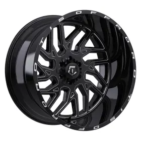 544bm-2090901 Tis 544bm Wheels 20x9 1 5x127 78.1 Black Rims Set Of 4