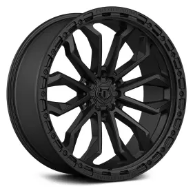 556sb-2208310 Tis 556sb 6 Wheels 22x10 10 6x139.7 106.2 Black Rims Set Of 4