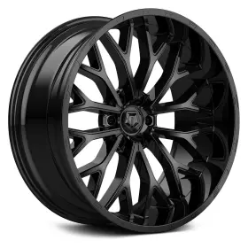 565b-2418324 Tis 565b Wheels 24x10 -24 6x139.7 106.2 Black Rims Set Of 4