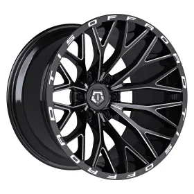 566bm-2208319 Tis 566bm Wheel 22x10 -19 6x139.7 106.2 Black Single Rim