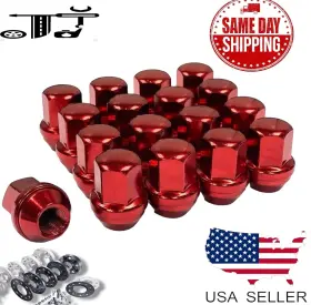 M14x1.5 Tj D5454r 20pc Red Oem Factory Style Lug Nut Fits Chevy Camaro Corvette And More