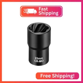 T8076 Topec 22mm Lug Nut Remover Wheel Lock Removal Kit For Stripped Bolt And Rounded N