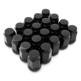 C1702b-20 Topline Accessories Qty 20 7/16 Inch Cathodic Black 3/4 Hex Style Conical Lug Nuts