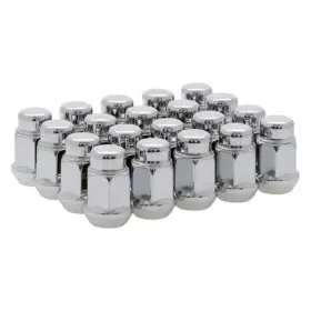 C1704-20 Topline Accessories Qty 20 1/2 Inch Chrome 3/4 Hex Style Conical Lug Nuts