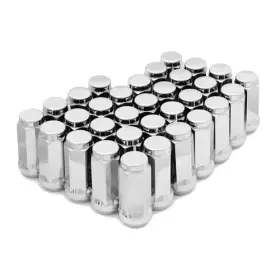 C1711hlx34-32 Topline Accessories Qty 32 14x2.0 Chrome 3/4 Inch Hex Style Long Conical Lug Nuts 14mmx2.0