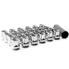 C7007-0-24 Topline Accessories Qty 24 12x1.5 Open Ended Spline Tuner Style Conical Lug Nuts 12mmx1.5