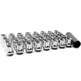 C7109-o-32 Topline Accessories Qty 32 14x1.5 Open Ended Duplex Spline Style Conical Lug Nuts 14mmx1.5