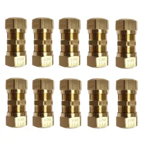 Tr4gfa6212 Torque 10 Pcs Brass Compression Tube Fitting Union 3/4 Inch Od X