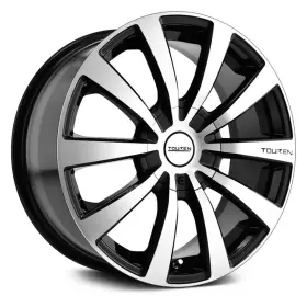 3130-5706m Touren Tr3 3130 Wheels 15x7 40 5x114.3 72.62 Black Rims Set Of 4
