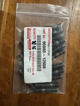 90080-12008 Toyota Oem Bolt Stud