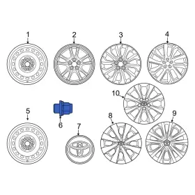 90942a1010 Toyota Oe For Tacoma 2020-2023 Wheel Lug Nut