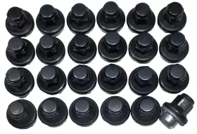 Pt076-0c200-02 Toyota Tundra Sequoia Land Cruiser Factory Oem 14x1.5 Flat Black Lug Nuts X 24