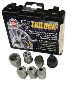 Nb19 Trilock Locking Wheel Nut Set For Classic Mini With Steel Wheels 1959-1988