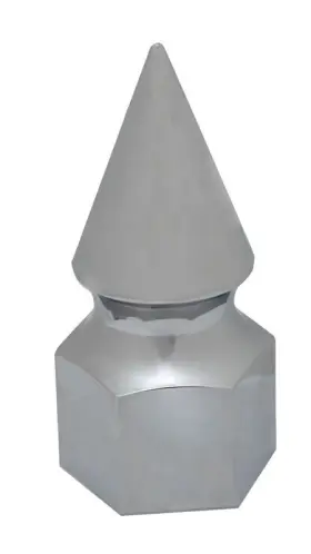 11162 Truck Parts Pluss Chrome Lug Nut Covers 33mm Plastic Hex Pointed Style Screw On Pack Of 20