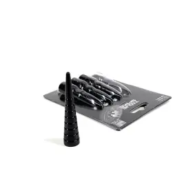 Lgc003bk True Spike Lug Nut Cap Black Aluminum -73mm Lines 4pc Set Replacement