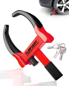 Cm0401812-459 Turnart Heavy Duty Wheel Lock Universal Security Trailer Red-black