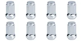 128-711-0001ddff-99dfd4-8x Tusk 8 Pack Tapered Lug Nut 10mm X 1.25mm Thread Pitch With 14mm Head Chrome