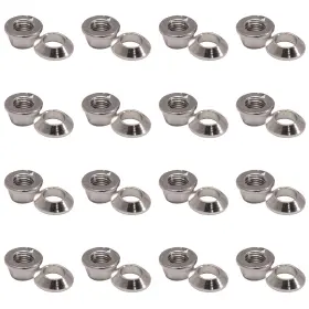 17-86654a9d-f6c352-16x Tusk 16pk Univ. Chrm Flng/taprd Lock Lugnut 10mmx1.25mm