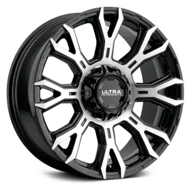 123-2987u Ultra 18 123u Scorpion Wheels 20x9 8x170 125.2 Black Rims Set Of 4