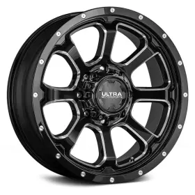 219-8982bm Ultra 12 219bm Nemesis With Exposed Lugs Wheels 18x9 8x165.1 Rims Set Of 4
