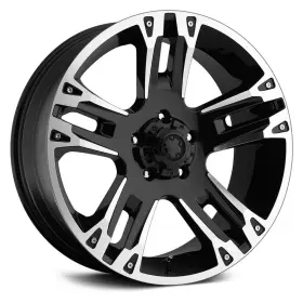 235-6865b Ultra 235b Maverick Wheels 16x8 10 5x114.3 81.5 Black Rims Set Of 4