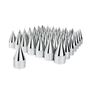 10007cb United Pacific Wheel Lug Nut Cover Set 33mm X 4 1/8 Inch Chrome