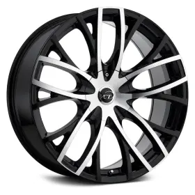 V76-20851051121143 Vct 40bm V76 Wheel 20x8.5 40 5x114.3 73.1 Black Single Rim