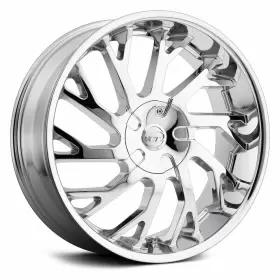 V77-229105115120 Vct 15c V77 Chrome 22x9 15 5x120 Wheels Set Of Rims
