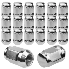 Rbm05-20he35x20-s Vehiclemotors For Jeepster Wrangler Grand Cherokee Chrome Jeep Lug Nuts 1/2-20 20pcs Nj S22