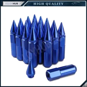 Ys550al-blue-hwc Vehito 20 Pcs Blue Wheel Steel Nuts Spike Lug Set M12x1.5 For Honda