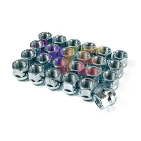 Ln-916-open-24-vp Velocityracing Open End Bulge Acorn Cone Seat Lug Nuts 9/16 Inch Zinc 24