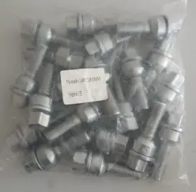 Vpe-14151809r14ch Veritek Performance 20 14x1.5 R14 Chrome Washer Lug Bolts Ball Seat For Porsche Factory 19mm