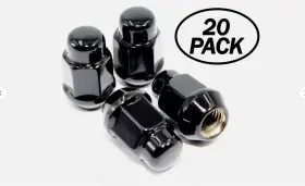 Vtk-1709sbk Veritek Performance 20 14x1.5 Black Tuner Acorn Lug Nuts 2015-2019 Ford Mustang Gt