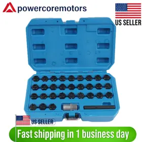 301-330 Virego 32pc Wheel Lock Lug Nut Master Key Set Removal Socket Tool Kit For Mercedes-benz