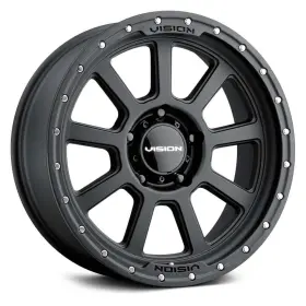 350-8973sb-12 Vision 350 Ojos Wheel 18x9 -12 5x127 78.1 Black Single Rim