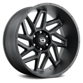 361-2973sb10 Vision 361 Spyder Wheels 20x9 10 5x127 78.1 Black Rims Set Of 4