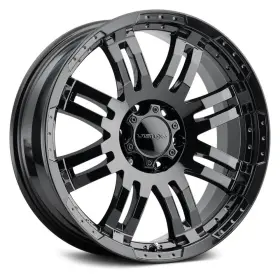 375-8881gb18 Vision 375 Warrior Wheel 18x8.5 18 8x165.1 125.2 Black Single Rim