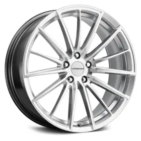 473-7865hsmf38 Vision 473 Axis Wheel 17x8 38 5x114.3 73.1 Silver Single Rim