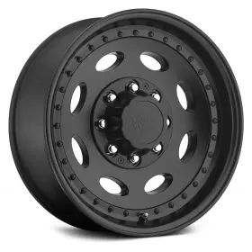 81c-9770mb0 Vision 81a Heavy Hauler Wheels 19.5x7.5 8x170 125.2 Black Rims Set Of 4