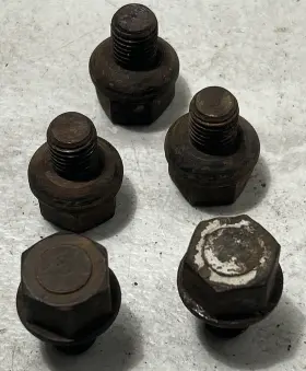 111601139 Volkswagen 5 Vintage Vw Bug German Lug Nut Bolts Fits Early Vws