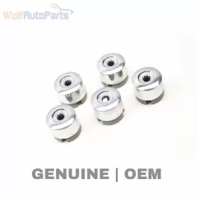 7l6601173a Volkswagen 2004-2018 Vw Touareg - Chrome Lug Nut / Bolt Cover Cap Set 5